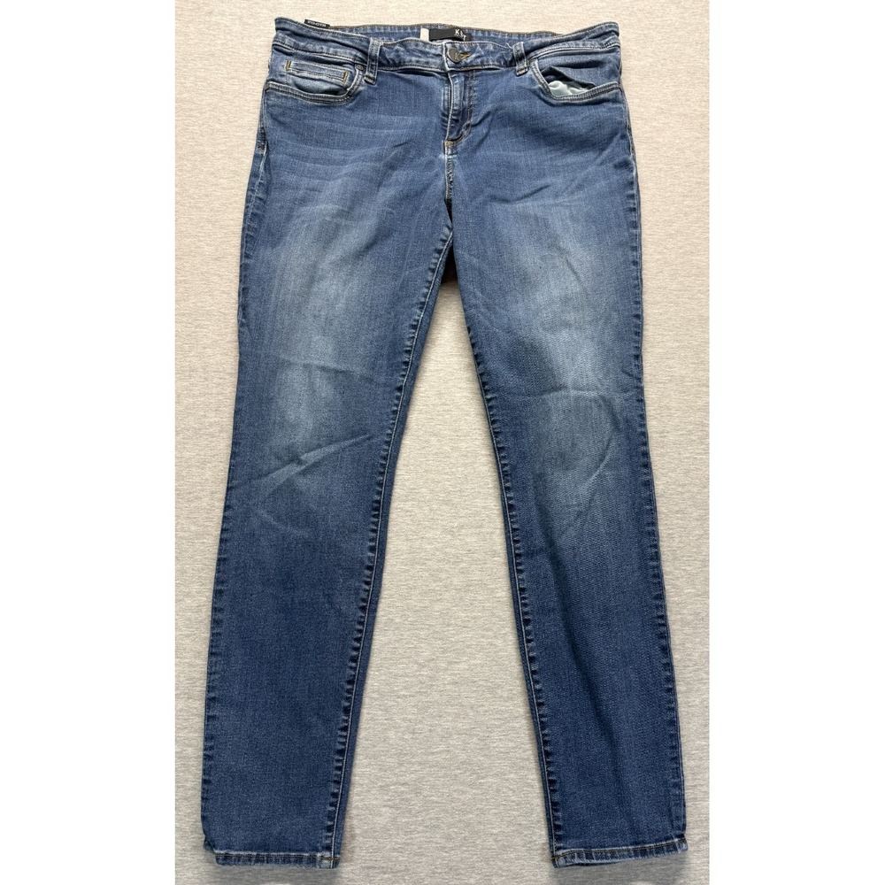 Kut From The Kloth Toothpick Skinny Jeans Women 16 Blue Medium Wash Denim Cotton